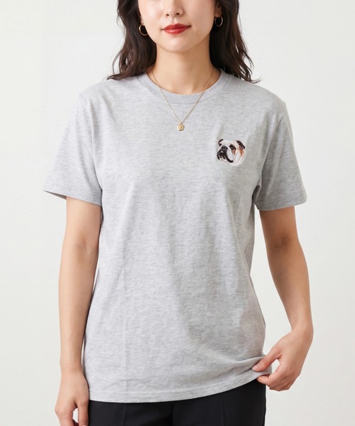 INNOCENT(イノセント)の「【T24】DOG EMBROIDERY TEE SS-2000(Tシャツ/カットソー・レディース・その他7/その他12/その他9/その他2/その他5/その他10/その他11/その他4/その他8/その他6/その他1/その他3・X-LARGE/LARGE/SMALL/MEDIUM)」の4枚目の写真