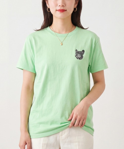 INNOCENT(イノセント)の「【T24】DOG EMBROIDERY TEE SS-2000(Tシャツ/カットソー・レディース・その他7/その他12/その他9/その他2/その他5/その他10/その他11/その他4/その他8/その他6/その他1/その他3・X-LARGE/LARGE/SMALL/MEDIUM)」の6枚目の写真