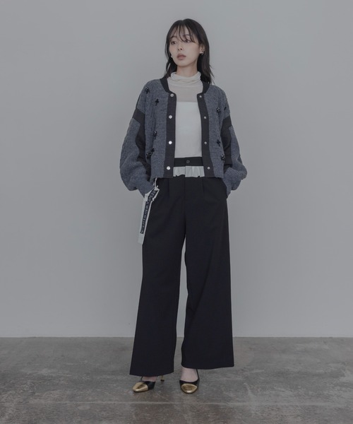 Eimee Law(エイミーロウ)の「ウエストフリルサイドロゴテープパンツ(その他パンツ・レディース・ブラック/ベージュ/ダークグレー・MEDIUM)」の19枚目の写真