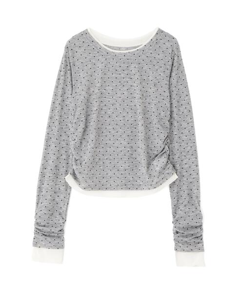 FREE'S MART(フリーズマート)の「◆シアーテレコレイヤード風カットソー(Tシャツ/カットソー・レディース・ホワイト系その他2/ホワイト/グレー系その他/ブラウン/グレー/ホワイト系その他・FREE)」の17枚目の写真