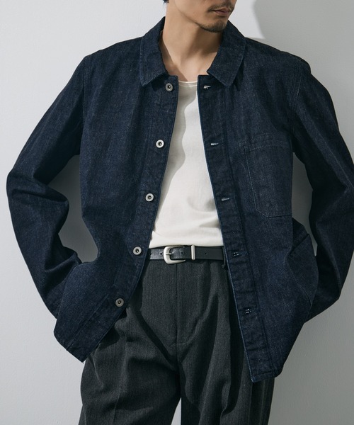 ISSUETHINGS(イシューシングス)の「【ISSUETHINGS/イシューシングス】TYPE129 (PATCHED)(カバーオール・メンズ・ダークインディゴブルー・3/2)」の1枚目の写真