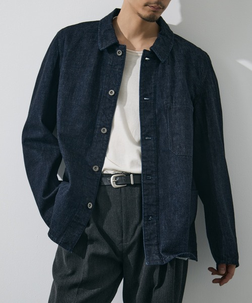 ISSUETHINGS(イシューシングス)の「【ISSUETHINGS/イシューシングス】TYPE129 (PATCHED)(カバーオール・メンズ・ダークインディゴブルー・3/2)」の2枚目の写真