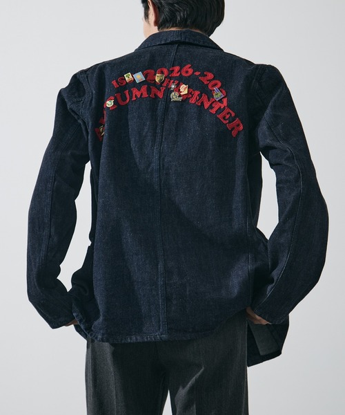 ISSUETHINGS(イシューシングス)の「【ISSUETHINGS/イシューシングス】TYPE129 (PATCHED)(カバーオール・メンズ・ダークインディゴブルー・3/2)」の5枚目の写真