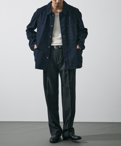 ISSUETHINGS(イシューシングス)の「【ISSUETHINGS/イシューシングス】TYPE129 (PATCHED)(カバーオール・メンズ・ダークインディゴブルー・3/2)」の8枚目の写真