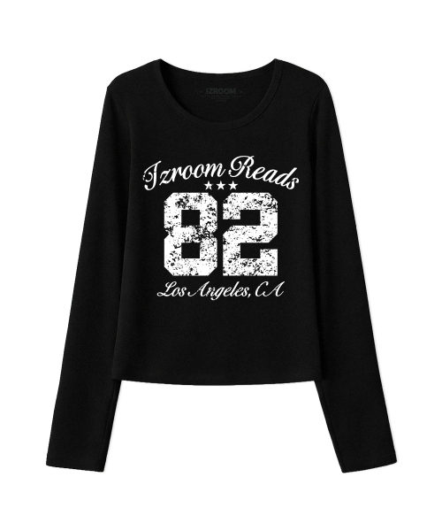 IZROOM(イズルーム)の「エルエー82スリムフィットロングスリーブ(ブラック)(Tシャツ/カットソー・レディース・その他・FREE)」の1枚目の写真