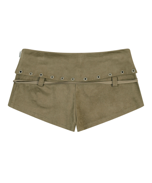ORDINARY HOLIDAY（オーディナリー ホリデー）の「アイレットスエードショーツ [ベージュ]（その他パンツ・レディース・その他・SMALL/MEDIUM）」の3枚目の写真