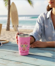 LOCALMOTION HAWAII（ローカルモーション　ハワイ）の「KITTY ｽﾃﾝﾚｽﾀﾝﾌﾞﾗｰ DOTﾋﾞｷﾆ（グラス/マグカップ/タンブラー）」