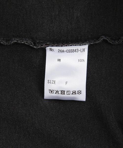 L.H.P（エルエイチピー）の「VENTIQUE/ベンティーク/GRAPHIC T-SHIRTS 1（Tシャツ/カットソー・レディース・チャコールグレー/グレー・F）」の13枚目の写真