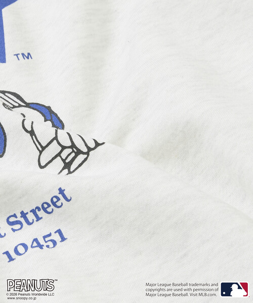 FREAK'S STORE(フリークスストア)の「限定展開 PEANUTS×MLB 別注 ビッグシルエット バックプリント スウェット / YANKEES(スウェット・メンズ・ピンク/ブラック/グレー/ネイビー・SMALL/MEDIUM/LARGE)」の21枚目の写真