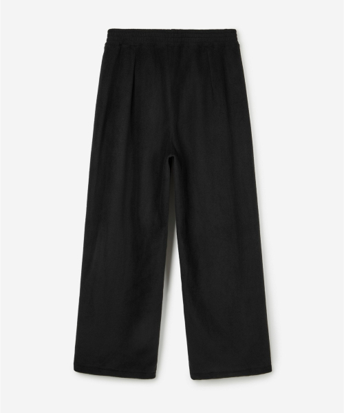 TNGT(ティーエヌジーティー)の「Fleece Wide-Leg Pants (Black) TNPA6F112BK(スウェットパンツ・メンズ・その他・SMALL/MEDIUM/LARGE/X-LARGE/X-SMALL)」の3枚目の写真
