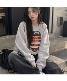 GRAVER ORDINARY（グレイバーオーディナリー）の「[ODNR UNISEX]FACE GRAE スウェット_Gray（スウェット）」