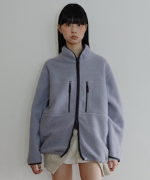 [CORE] UTILITY FLEECE ZIP-UP - LIGHT BLUE