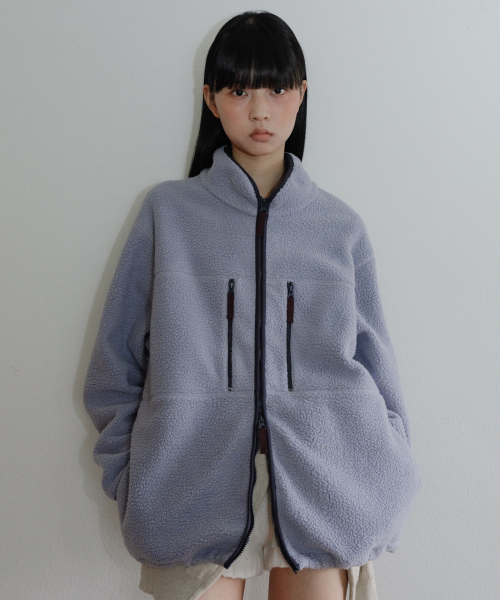 EN OR（エンオール）の「[CORE] UTILITY FLEECE ZIP-UP - LIGHT BLUE（その他アウター・レディース・その他・FREE）」の2枚目の写真