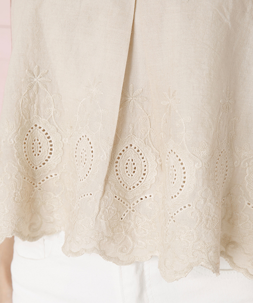 rienda（リエンダ）の「ｺｯﾄﾝﾚｰｽｷｬﾐTOP（キャミソール・レディース・ブラック/ベージュ/ホワイト・FREE）」の4枚目の写真