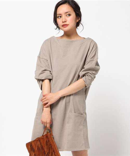 MOUSSY（マウジー）の「COTTON LOOSE PK OP（ワンピース・レディース・ベージュ系その他/ホワイト/ブルー/ライトイエロー・FREE）」の15枚目の写真