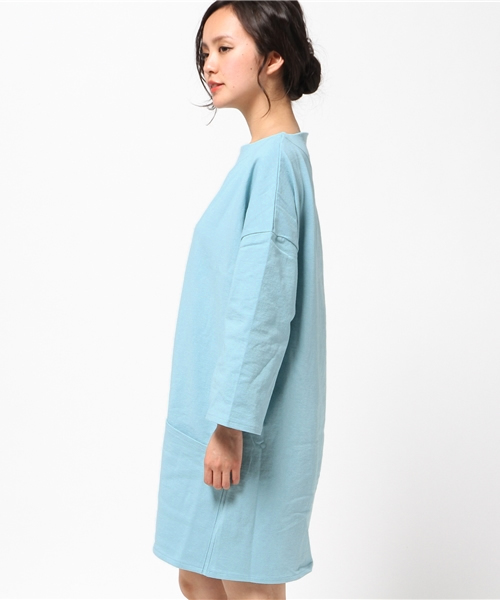 MOUSSY（マウジー）の「COTTON LOOSE PK OP（ワンピース・レディース・ベージュ系その他/ホワイト/ブルー/ライトイエロー・FREE）」の6枚目の写真