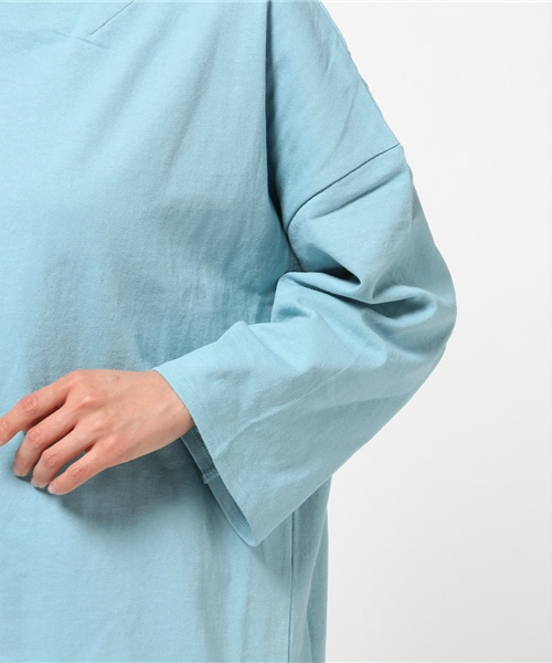 MOUSSY（マウジー）の「COTTON LOOSE PK OP（ワンピース・レディース・ベージュ系その他/ホワイト/ブルー/ライトイエロー・FREE）」の11枚目の写真