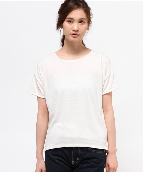 earth music&ecology(アースミュージックアンドエコロジー)の「【2016Summer】バックプリーツプルオーバー(Tシャツ/カットソー・レディース・LT.Gray/アイボリー/ネイビー/ピンク・FREE)」の5枚目の写真