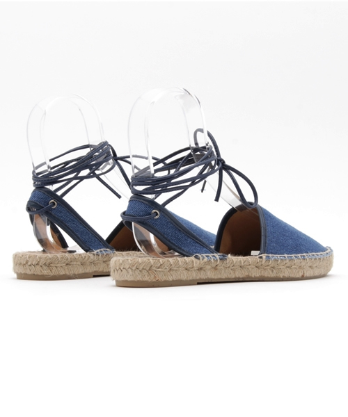 Spick & Span（スピックアンドスパン）の「【Dalson】フラットアンクルレースUPエスパ◆（サンダル・レディース・ブルー/キャメル・38/36/37）」の6枚目の写真