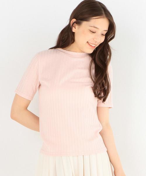 Another Edition（アナザーエディション）の「リブ5ブ袖Tシャツ/AEBFC リブ 5SL PO◆（Tシャツ/カットソー・レディース・ホワイト/ブラック/ベージュ/ライトピンク・フリー）」の4枚目の写真