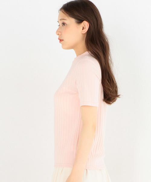 Another Edition（アナザーエディション）の「リブ5ブ袖Tシャツ/AEBFC リブ 5SL PO◆（Tシャツ/カットソー・レディース・ホワイト/ブラック/ベージュ/ライトピンク・フリー）」の7枚目の写真