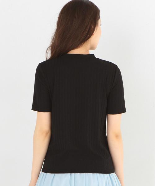 Another Edition（アナザーエディション）の「リブ5ブ袖Tシャツ/AEBFC リブ 5SL PO◆（Tシャツ/カットソー・レディース・ホワイト/ブラック/ベージュ/ライトピンク・フリー）」の17枚目の写真