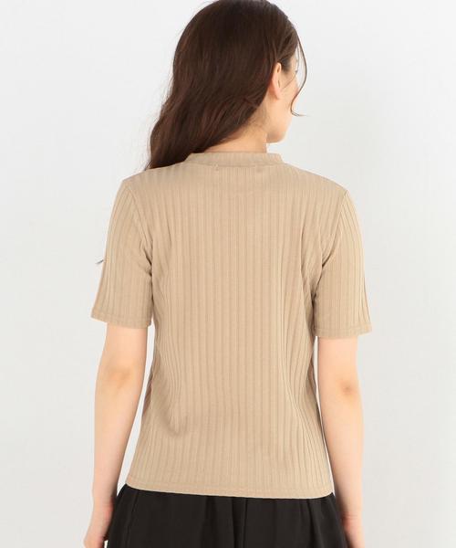 Another Edition（アナザーエディション）の「リブ5ブ袖Tシャツ/AEBFC リブ 5SL PO◆（Tシャツ/カットソー・レディース・ホワイト/ブラック/ベージュ/ライトピンク・フリー）」の13枚目の写真