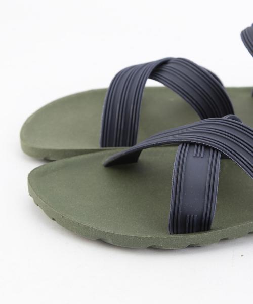 SHIPS JET BLUE（シップスジェットブルー）の「HENRY&HENRY×SHIPS JET BLUE:  ヒールストラップサンダル（サンダル・メンズ・グレー/ブラック/グリーン/ホワイト・40/39）」の10枚目の写真