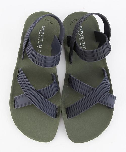 SHIPS JET BLUE（シップスジェットブルー）の「HENRY&HENRY×SHIPS JET BLUE:  ヒールストラップサンダル（サンダル・メンズ・グレー/ブラック/グリーン/ホワイト・40/39）」の7枚目の写真