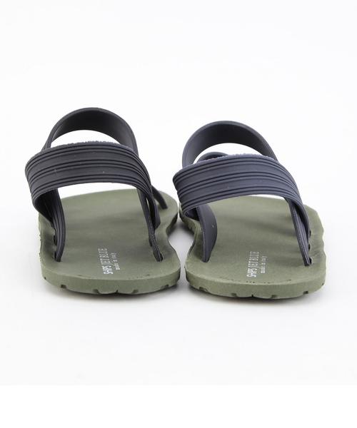 SHIPS JET BLUE（シップスジェットブルー）の「HENRY&HENRY×SHIPS JET BLUE:  ヒールストラップサンダル（サンダル・メンズ・グレー/ブラック/グリーン/ホワイト・40/39）」の6枚目の写真