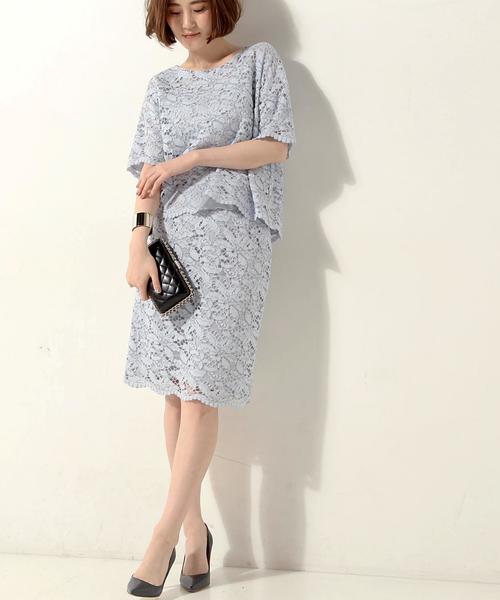 UNITED ARROWS(ユナイテッドアローズ)の「○UBMF コードレース タイトスカート②◆(スカート・レディース・ネイビー/オフホワイト/ベージュ/ライトブルー・36/40/38)」の3枚目の写真