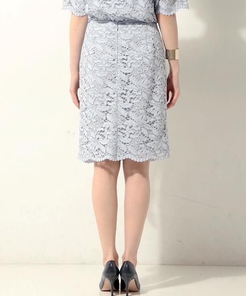 UNITED ARROWS(ユナイテッドアローズ)の「○UBMF コードレース タイトスカート②◆(スカート・レディース・ネイビー/オフホワイト/ベージュ/ライトブルー・36/40/38)」の5枚目の写真