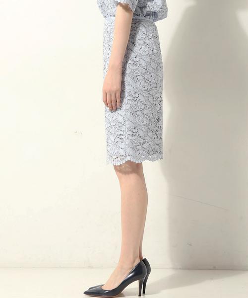 UNITED ARROWS(ユナイテッドアローズ)の「○UBMF コードレース タイトスカート②◆(スカート・レディース・ネイビー/オフホワイト/ベージュ/ライトブルー・36/40/38)」の7枚目の写真