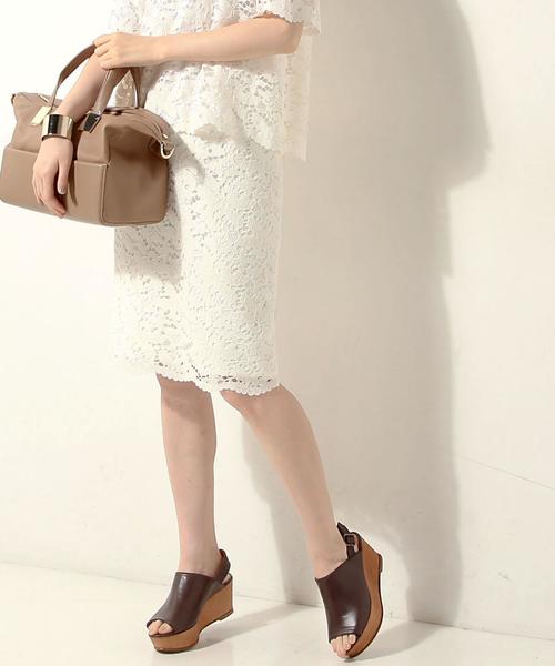 UNITED ARROWS(ユナイテッドアローズ)の「○UBMF コードレース タイトスカート②◆(スカート・レディース・ネイビー/オフホワイト/ベージュ/ライトブルー・36/40/38)」の13枚目の写真