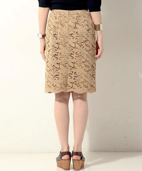 UNITED ARROWS(ユナイテッドアローズ)の「○UBMF コードレース タイトスカート②◆(スカート・レディース・ネイビー/オフホワイト/ベージュ/ライトブルー・36/40/38)」の14枚目の写真