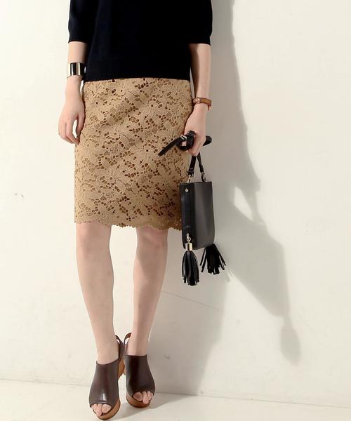 UNITED ARROWS(ユナイテッドアローズ)の「○UBMF コードレース タイトスカート②◆(スカート・レディース・ネイビー/オフホワイト/ベージュ/ライトブルー・36/40/38)」の16枚目の写真