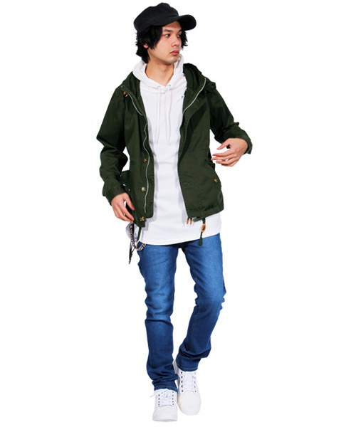 8(eight)(エイト)の「コットンツイルマウンテンパーカー(マウンテンパーカー・メンズ・ブラック/レッド/オレンジ/ベージュ/マスタード/グリーン/オリーブ/ブルー系その他/ロイヤルブルー/ネイビー/カラフル・MEDIUM/LARGE/X-LARGE)」の14枚目の写真