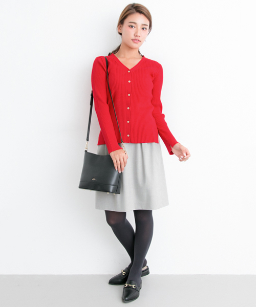 URBAN RESEARCH（アーバンリサーチ）の「UR コスミカルウォームタックスカート（スカート・レディース・ベージュ系その他/ライトグレー/ブラック/ブラック系その他・FREE）」の12枚目の写真