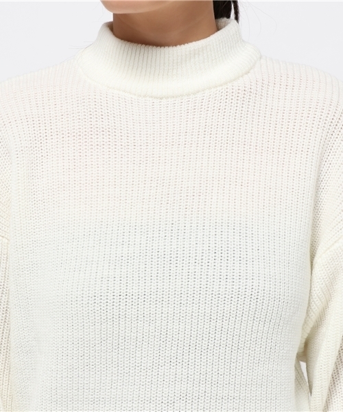 WEGO（ウィゴー）の「WEGO/ボトルネックBIGニット（ニット/セーター・レディース・杢グレー/ターコイズブルー/オフホワイト/ピンク系その他・FREE）」の13枚目の写真