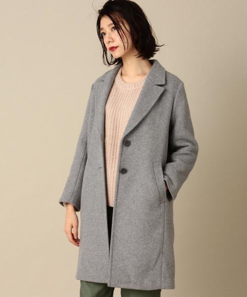 Another Edition（アナザーエディション）の「ダブルクロスチェスターコート/ AEBFC ﾀﾞﾌﾞﾙｸﾛｽCHESTER CT（チェスターコート・レディース・ブラック/グレー/ベージュ・MEDIUM/SMALL）」の3枚目の写真