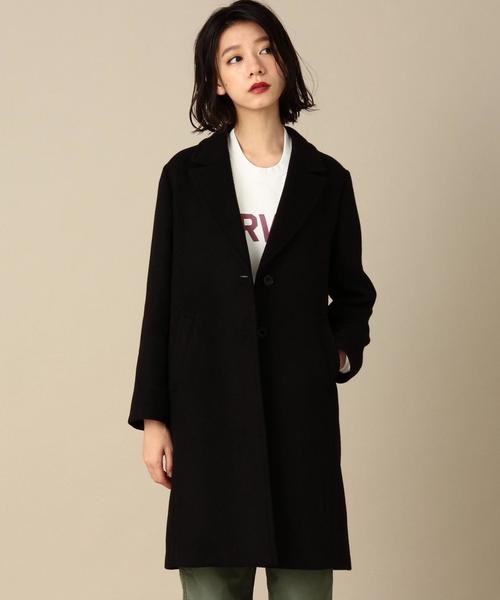 Another Edition（アナザーエディション）の「ダブルクロスチェスターコート/ AEBFC ﾀﾞﾌﾞﾙｸﾛｽCHESTER CT（チェスターコート・レディース・ブラック/グレー/ベージュ・MEDIUM/SMALL）」の2枚目の写真