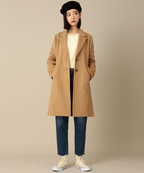 Another Edition（アナザーエディション）の「ダブルクロスチェスターコート/ AEBFC ﾀﾞﾌﾞﾙｸﾛｽCHESTER CT（チェスターコート・レディース・ブラック/グレー/ベージュ・MEDIUM/SMALL）」の10枚目の写真