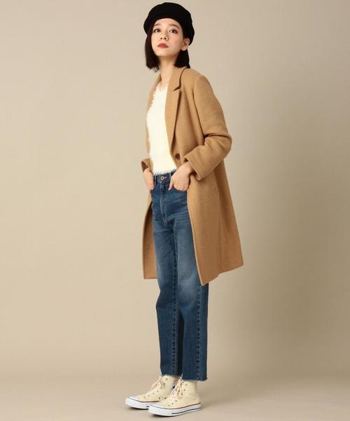 Another Edition（アナザーエディション）の「ダブルクロスチェスターコート/ AEBFC ﾀﾞﾌﾞﾙｸﾛｽCHESTER CT（チェスターコート・レディース・ブラック/グレー/ベージュ・MEDIUM/SMALL）」の11枚目の写真