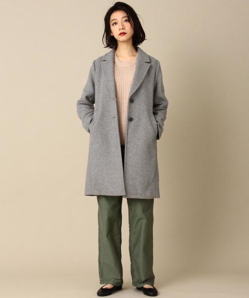 Another Edition（アナザーエディション）の「ダブルクロスチェスターコート/ AEBFC ﾀﾞﾌﾞﾙｸﾛｽCHESTER CT（チェスターコート・レディース・ブラック/グレー/ベージュ・MEDIUM/SMALL）」の13枚目の写真