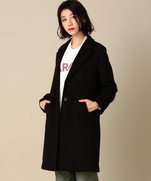 Another Edition（アナザーエディション）の「ダブルクロスチェスターコート/ AEBFC ﾀﾞﾌﾞﾙｸﾛｽCHESTER CT（チェスターコート・レディース・ブラック/グレー/ベージュ・MEDIUM/SMALL）」の5枚目の写真