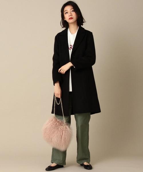 Another Edition（アナザーエディション）の「ダブルクロスチェスターコート/ AEBFC ﾀﾞﾌﾞﾙｸﾛｽCHESTER CT（チェスターコート・レディース・ブラック/グレー/ベージュ・MEDIUM/SMALL）」の6枚目の写真