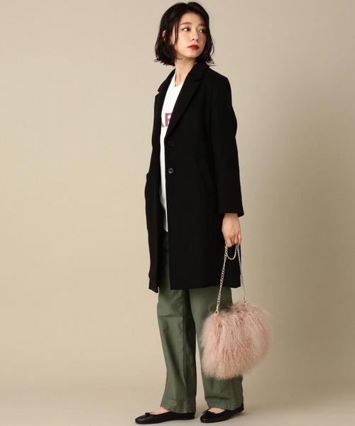 Another Edition（アナザーエディション）の「ダブルクロスチェスターコート/ AEBFC ﾀﾞﾌﾞﾙｸﾛｽCHESTER CT（チェスターコート・レディース・ブラック/グレー/ベージュ・MEDIUM/SMALL）」の7枚目の写真