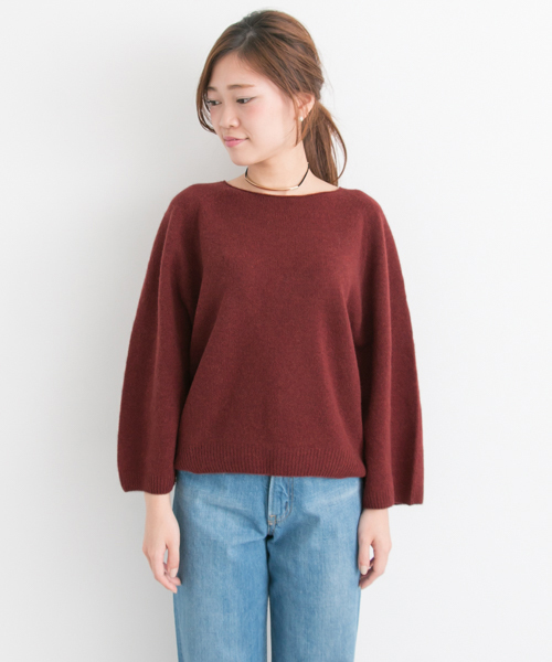 URBAN RESEARCH（アーバンリサーチ）の「UR 袖ワイドニット（ニット/セーター・レディース・ブラウン系その他/ベージュ・FREE）」の7枚目の写真