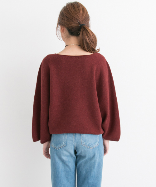 URBAN RESEARCH（アーバンリサーチ）の「UR 袖ワイドニット（ニット/セーター・レディース・ブラウン系その他/ベージュ・FREE）」の9枚目の写真