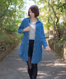MANGROVE | 【MANGROVE WOMEN'S】デニムロングシャツコート(デニムジャケット)